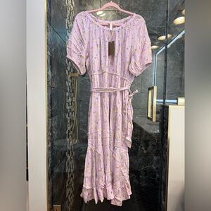 Matilda Jane Enchanted Garden lavander Floral Maxi Dress